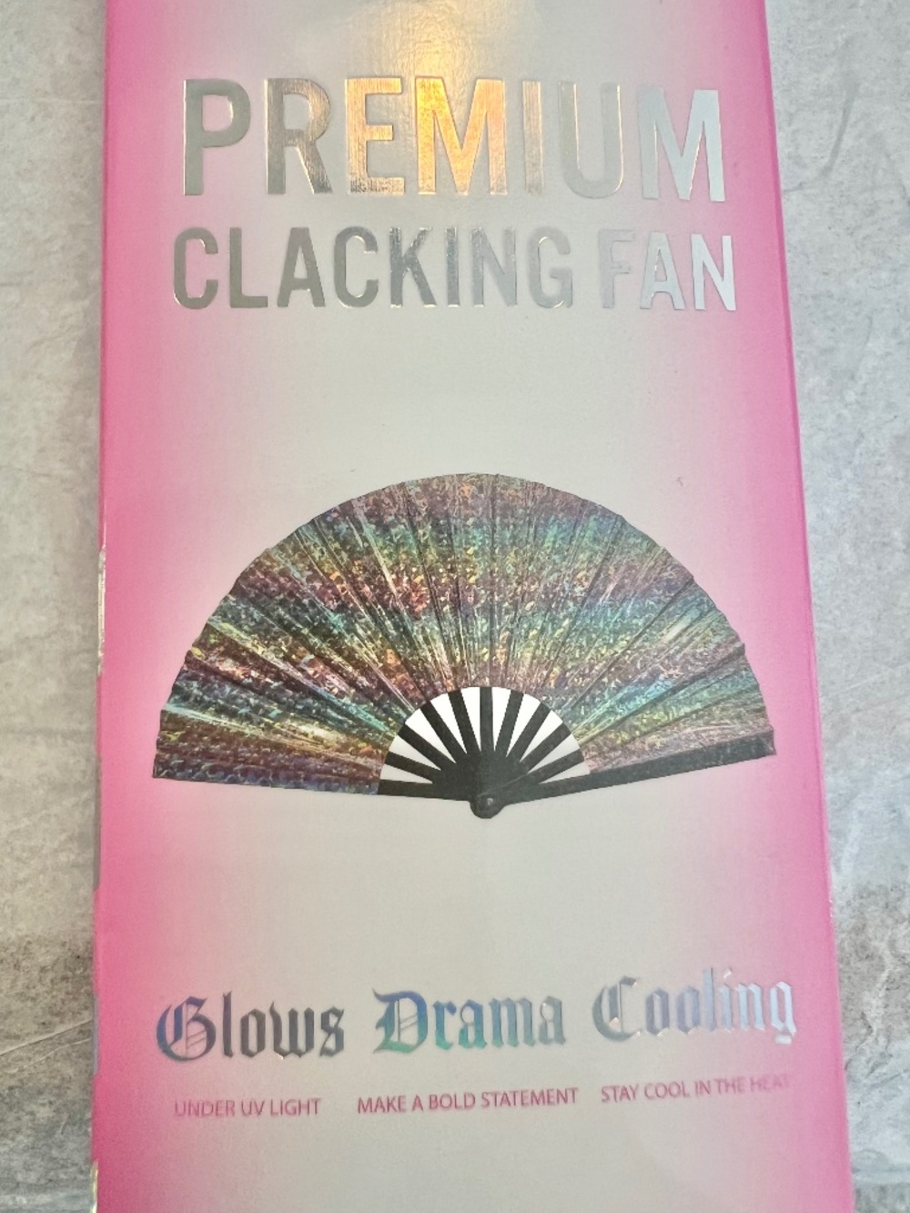 Clacking Fan - Multi Color Unisex NIB - Picture 2 of 8